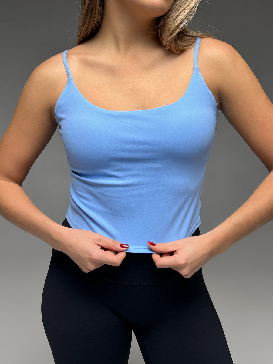 Топ удлиненный c тонкими бретелями (Без застежки)