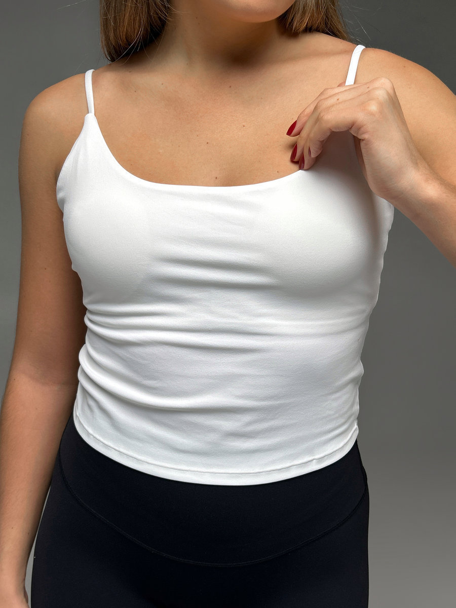Топ удлиненный c тонкими бретелями (Без застежки)