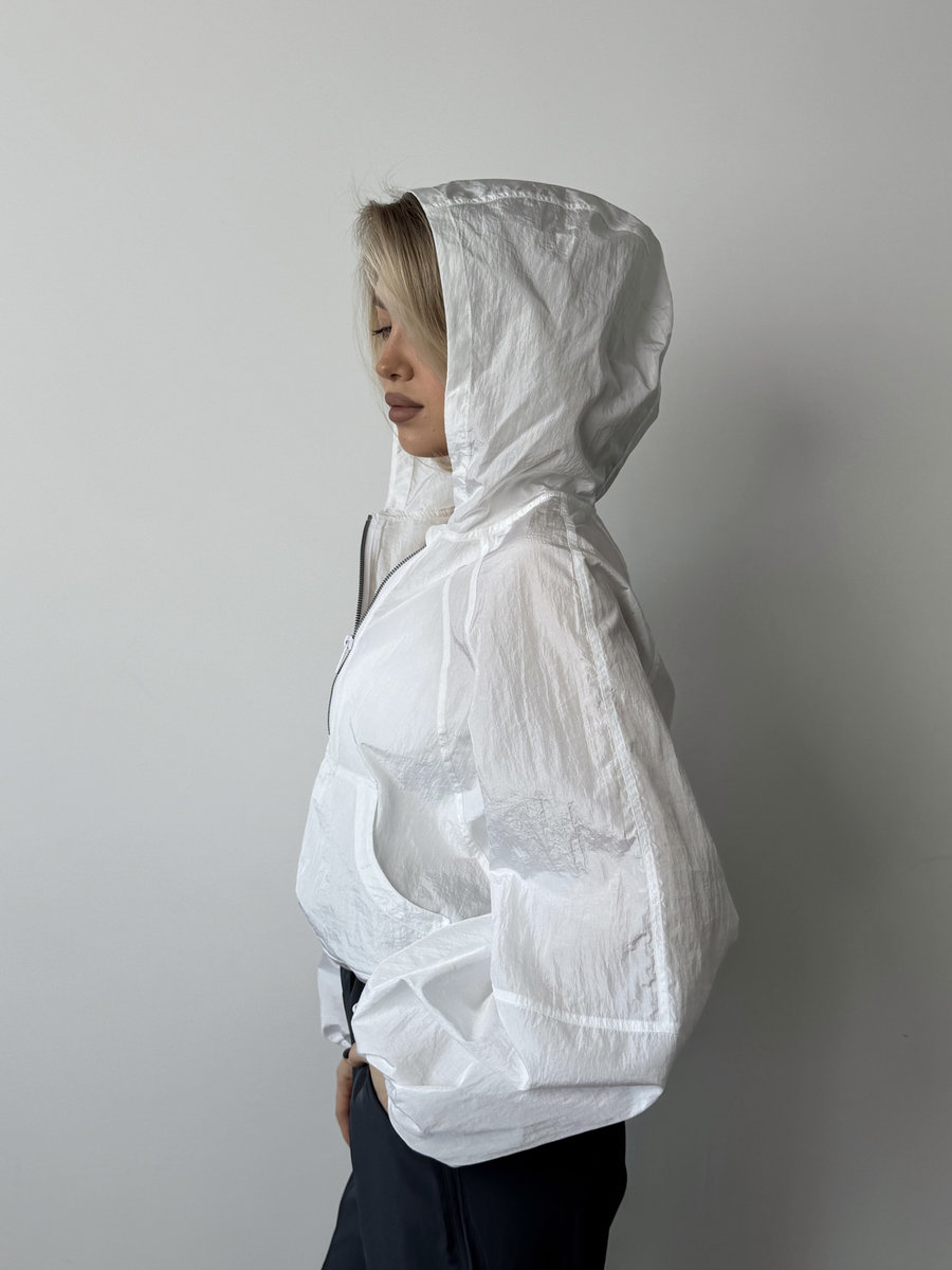 Олимпийка укороченная с капюшоном