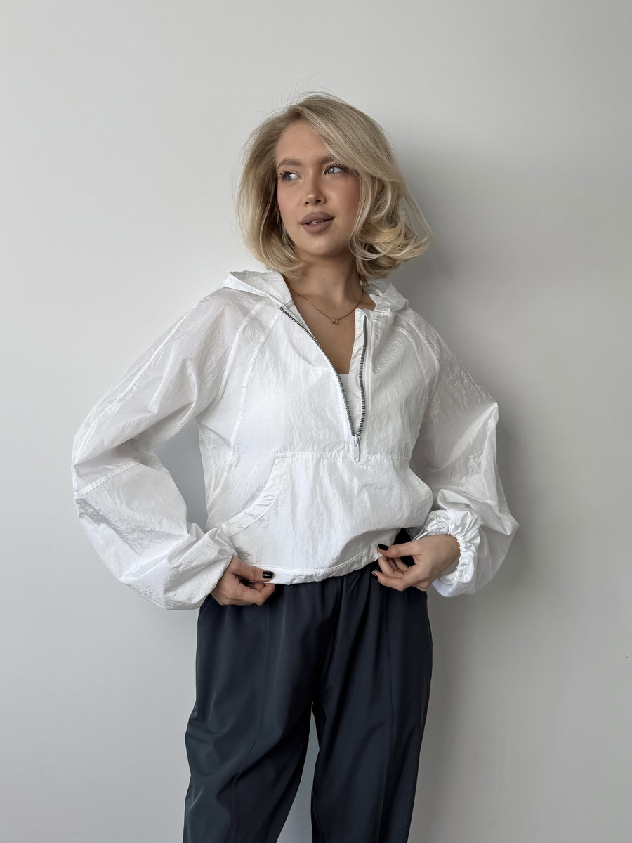 Олимпийка укороченная с капюшоном