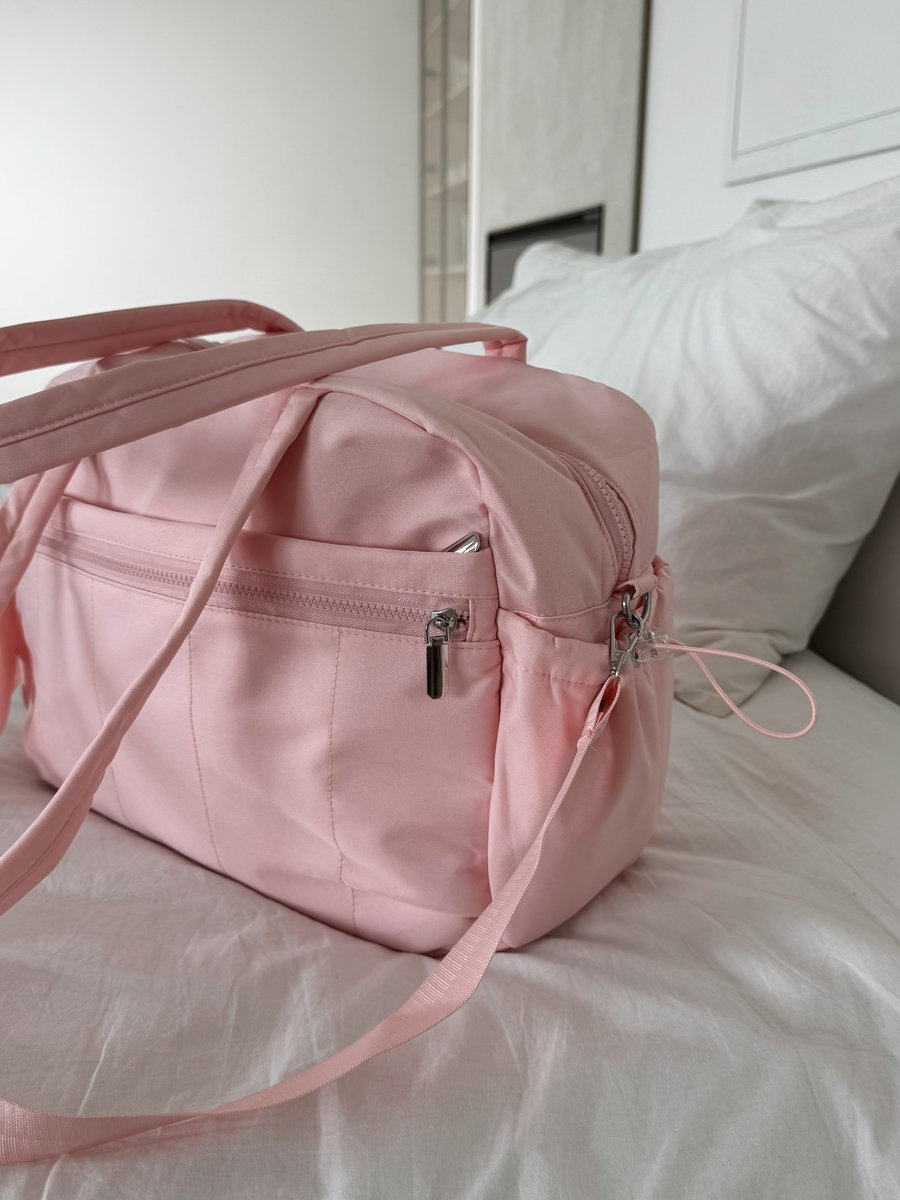 Спортивная  женская сумка  (розовый)