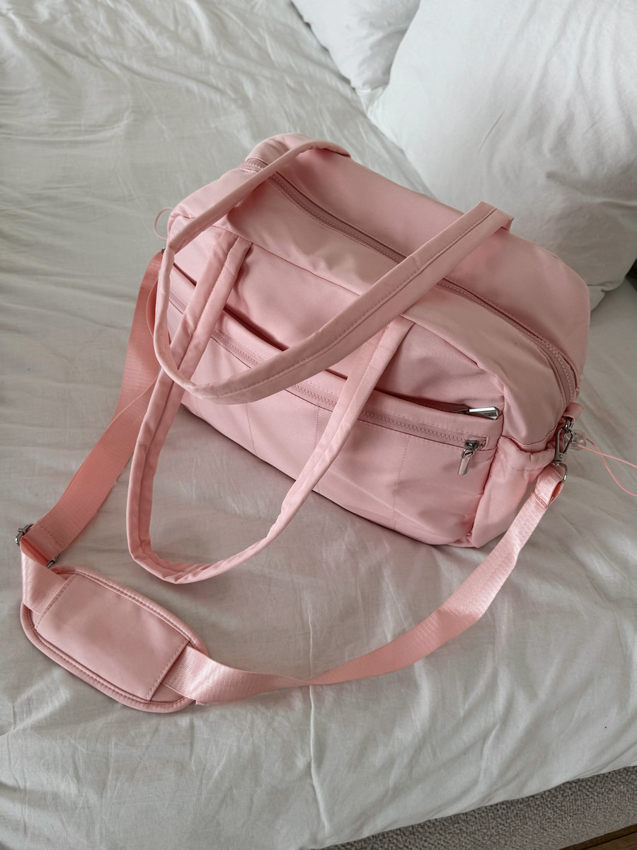 Спортивная  женская сумка  (розовый)