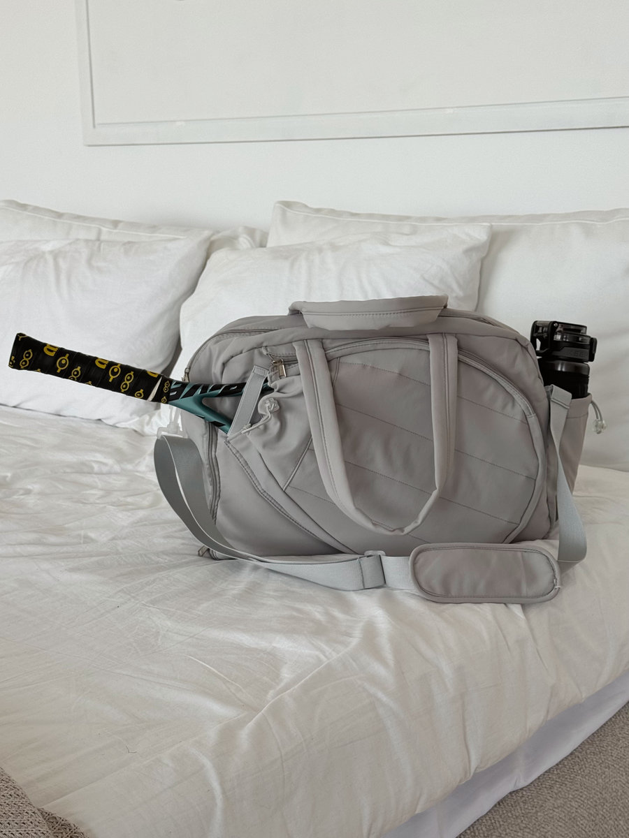 Спортивная теннисная сумка (серая)