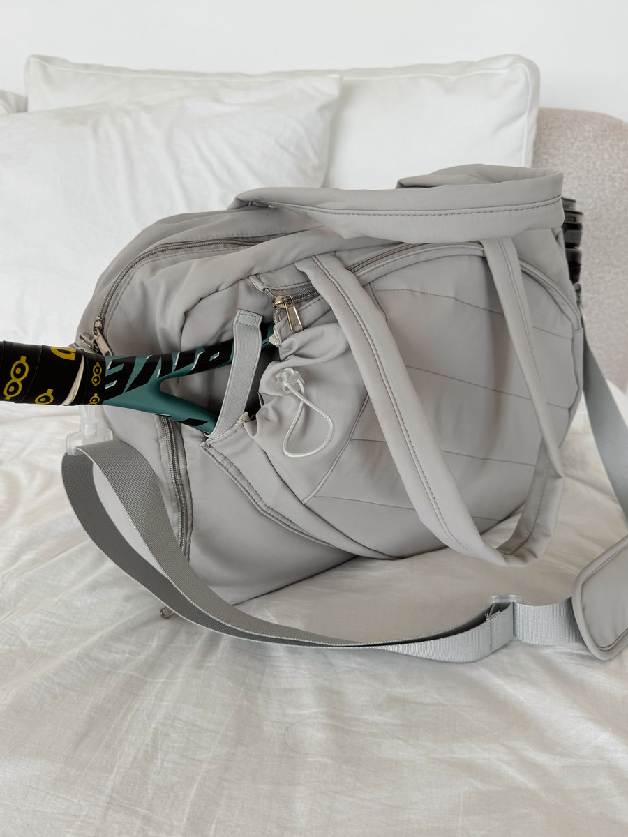 Спортивная теннисная сумка (серая)