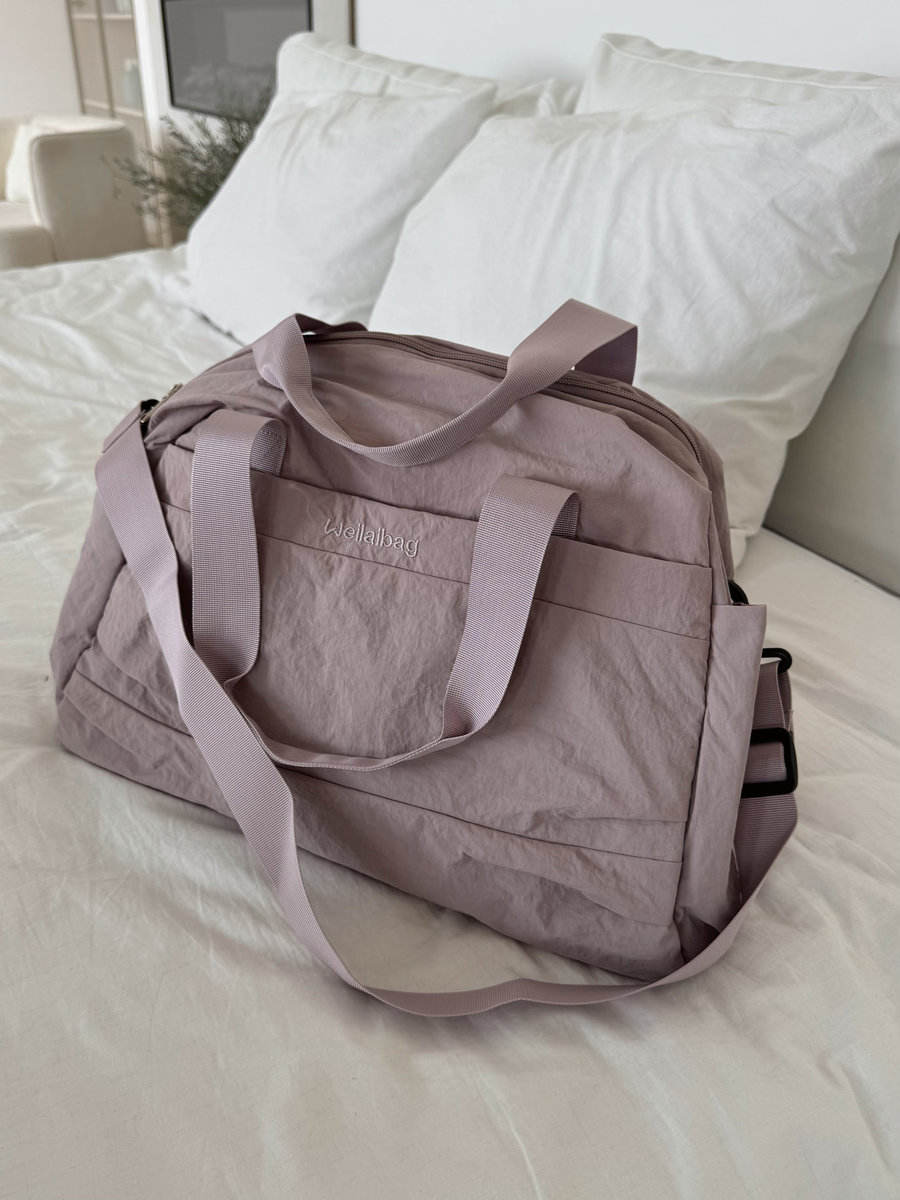 Трапециевидная женская сумка  (лиловый)