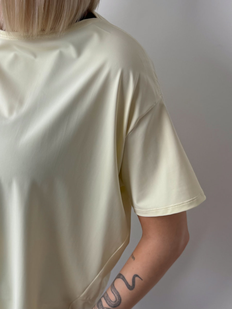 Футболка удлиненная свободного кроя