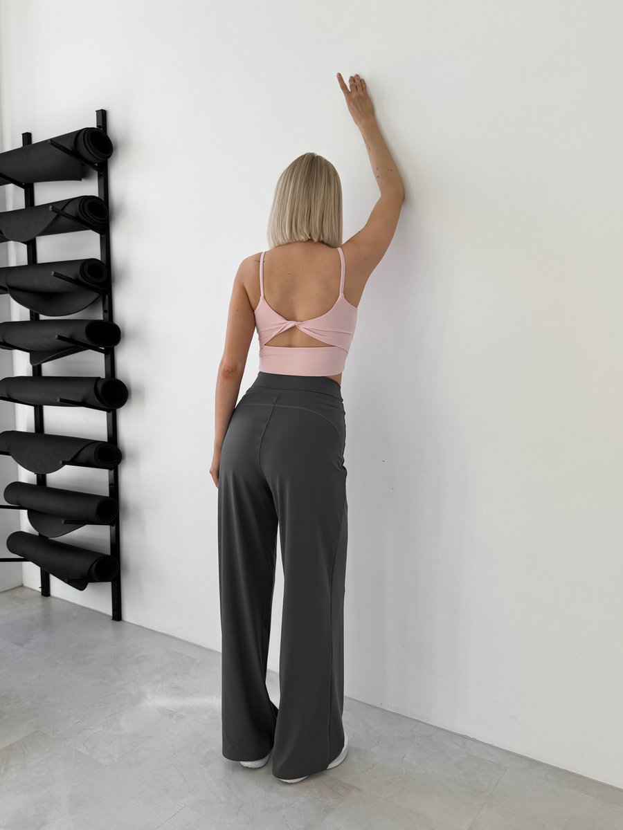 Эластичные брюки-трубы Drape Flow