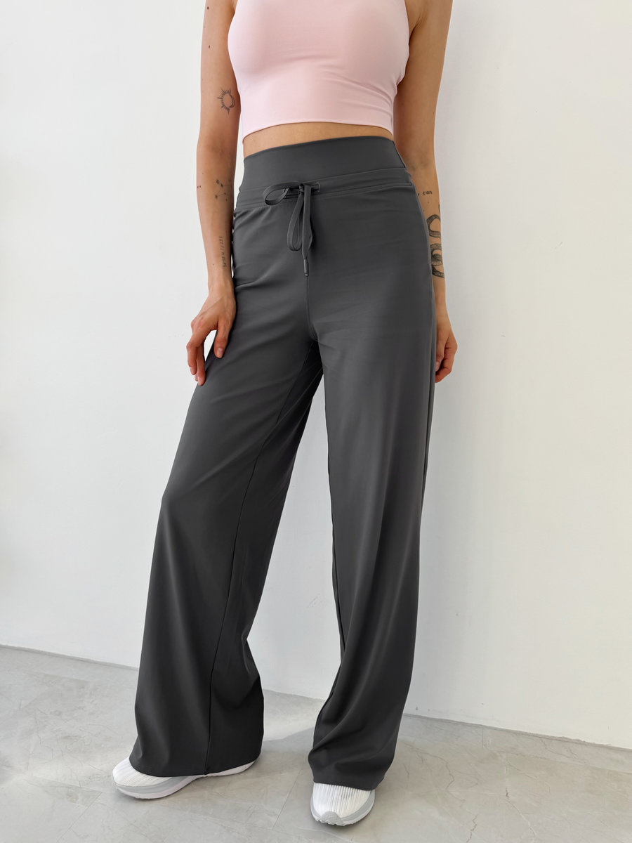 Эластичные брюки-трубы Drape Flow