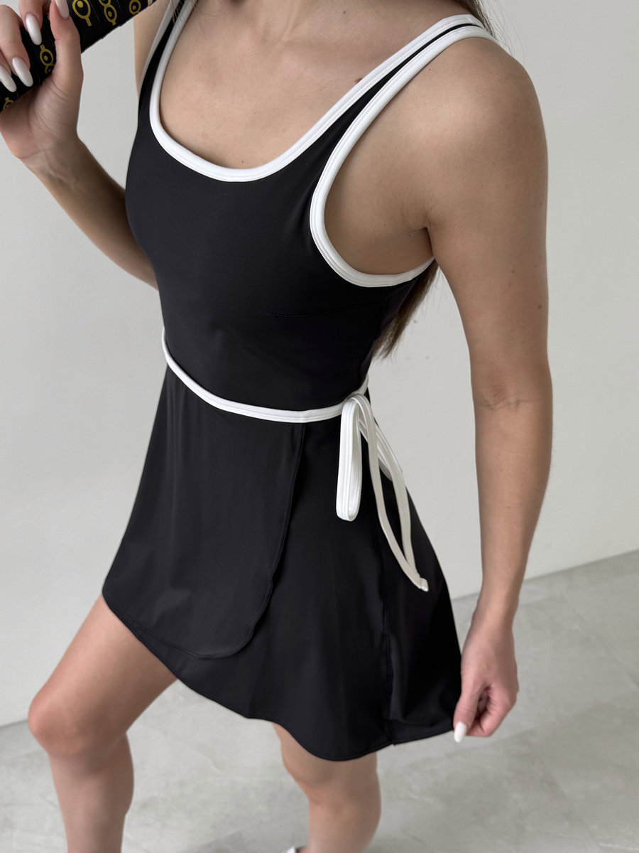 Платье спортивное с подкладом-шортиками Wrap Court Dress
