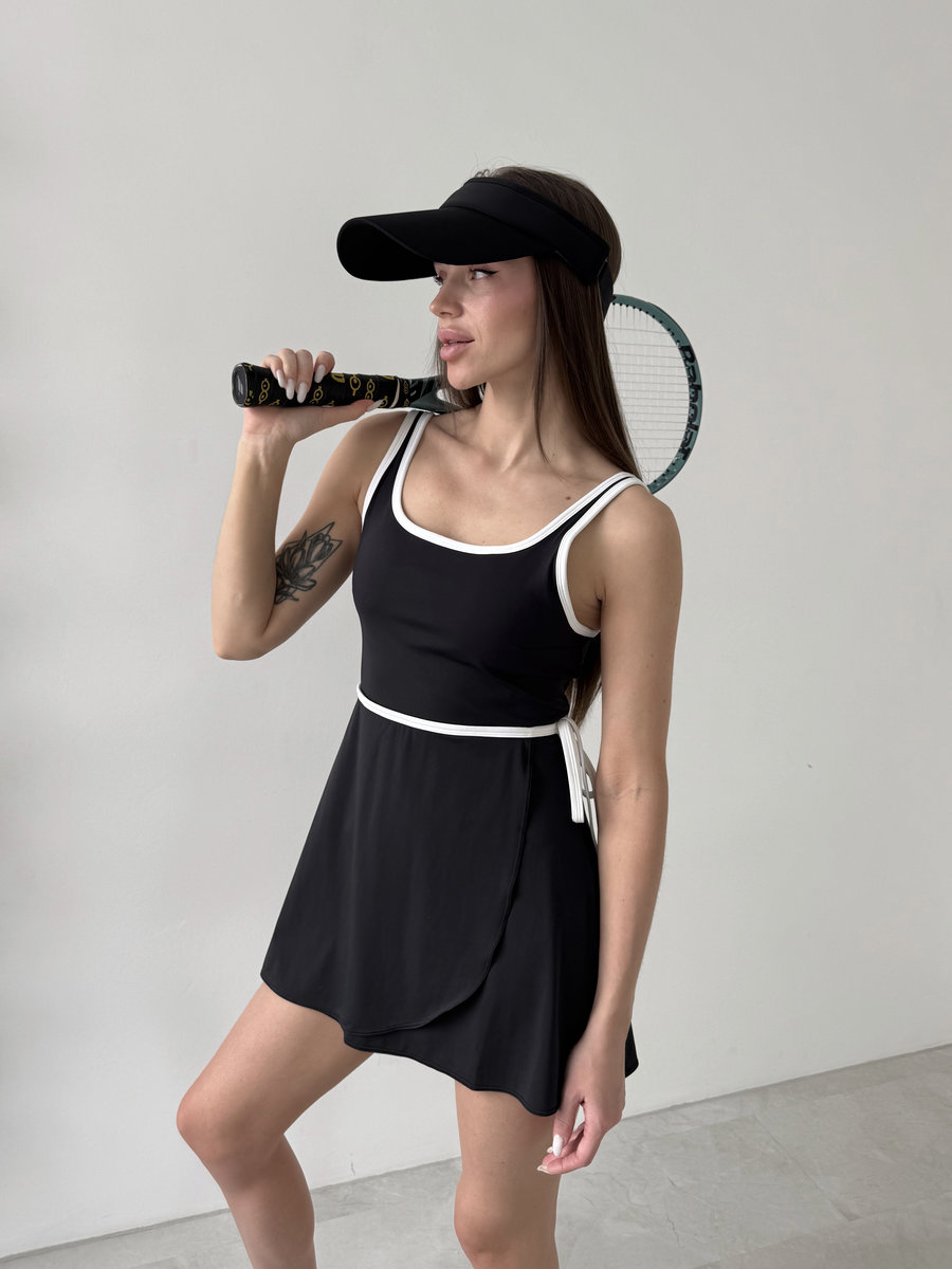 Платье спортивное с подкладом-шортиками Wrap Court Dress