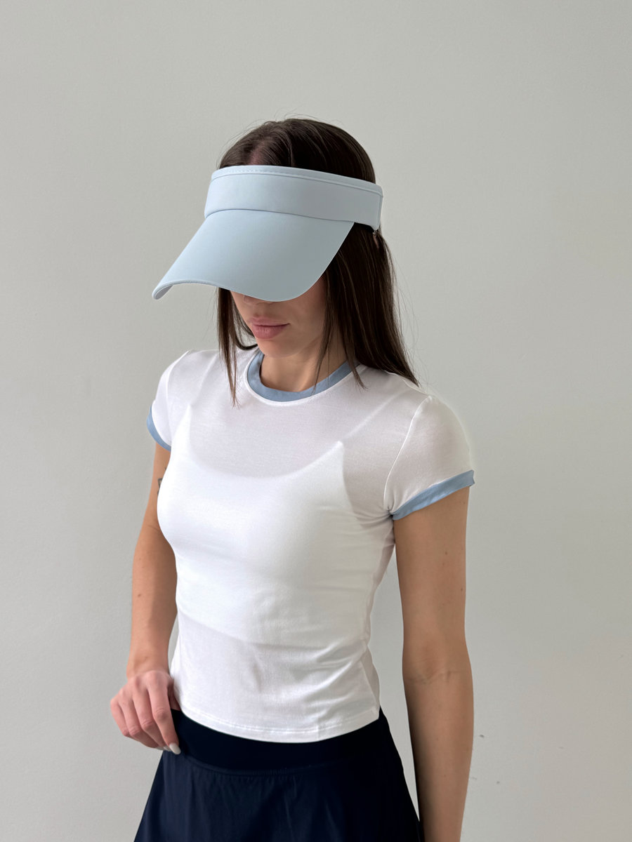 Спортивная футболка c контрастными рукавами и горловиной Contrast Trim Tee