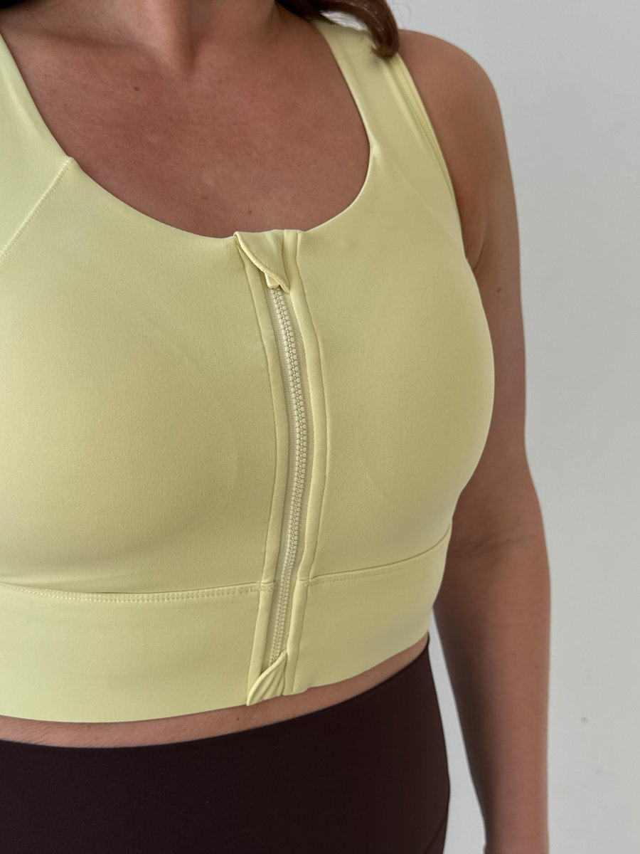 Бра с молнией на груди Full Support Zip