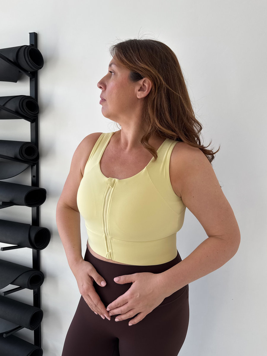 Бра с молнией на груди Full Support Zip