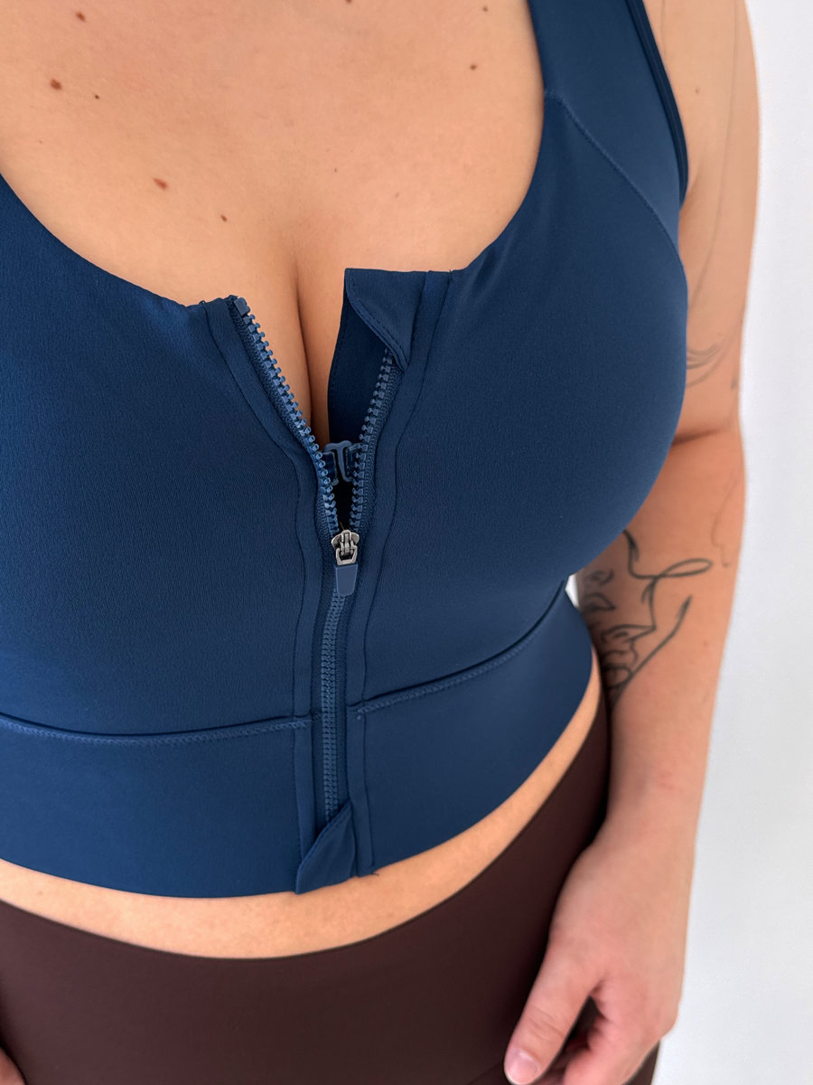 Бра с молнией на груди Full Support Zip
