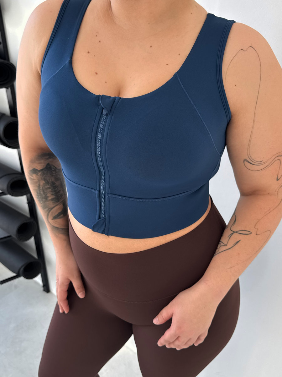 Бра с молнией на груди Full Support Zip