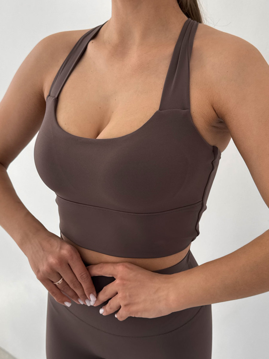 Удлиненный топ Twisted Support для фитнеса (Без застежки)