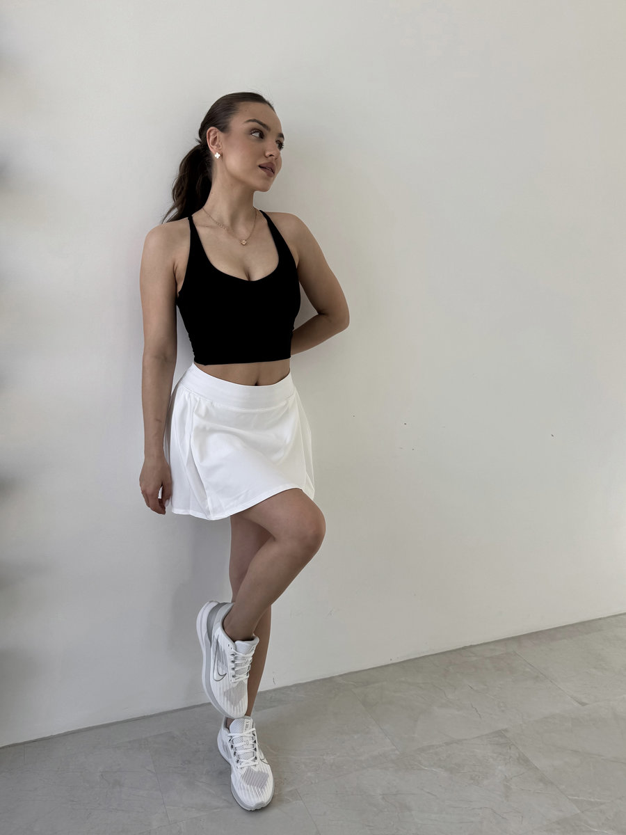Спортивная юбка-шорты с плиссе на боку Side Pleat