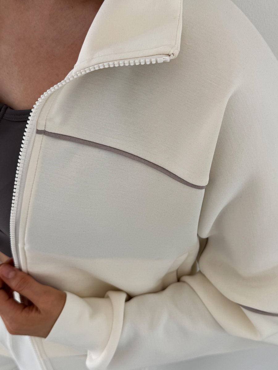 Толстовка на молнии Soft Comfort с воротником-стойкой из модала