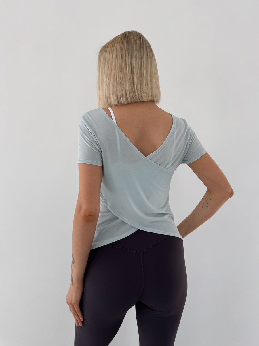 Футболка полупрозрачная с перекрестной спиной Breathable Cross