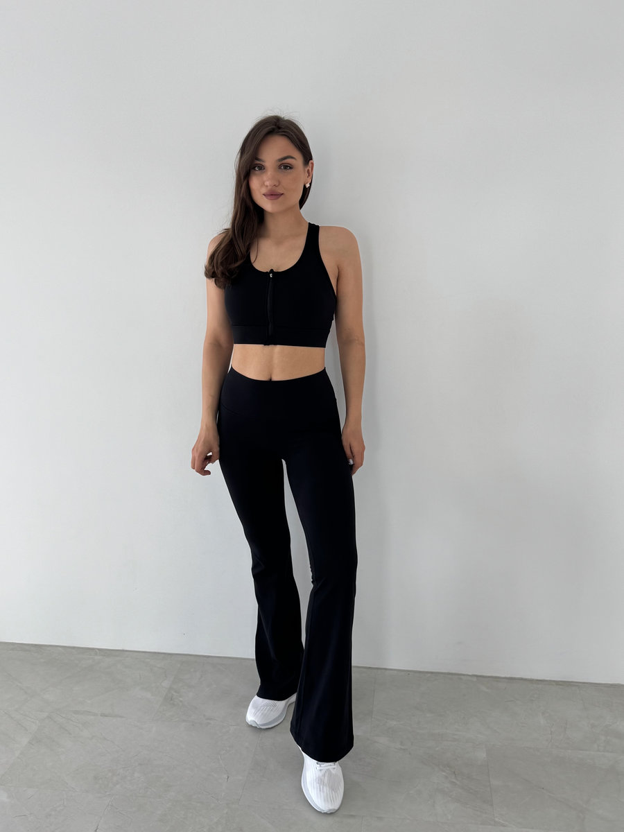 Спортивный бюстгальтер с молнией на груди Lockdown Zip