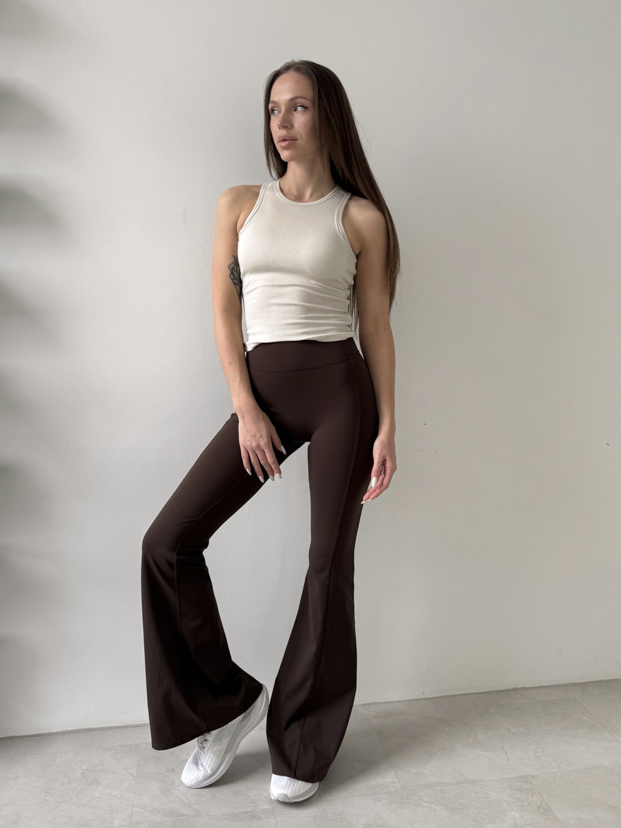 Майка в рубчик из модала Modal Rib Long Top