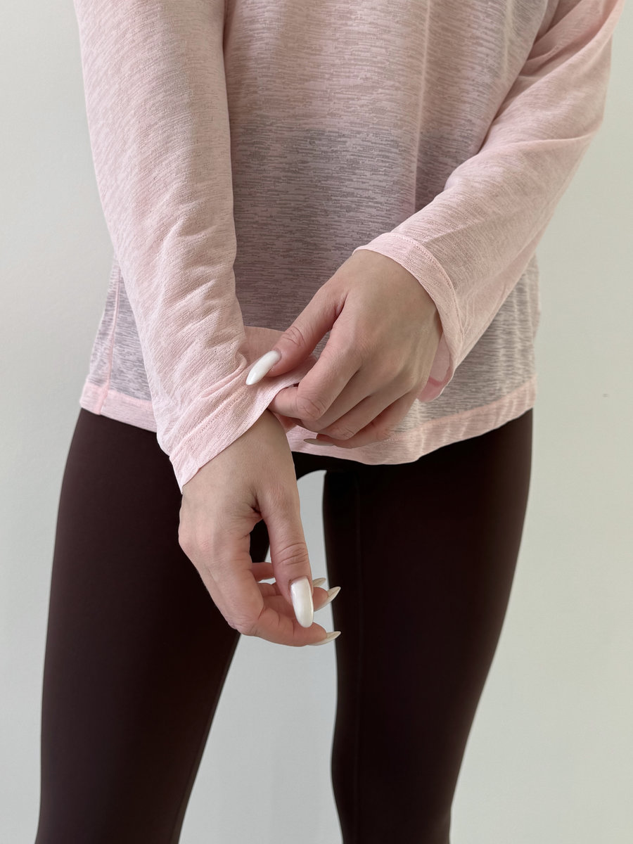 Лонгслив полупрозрачный с пуговицами спереди Sheer Breeze