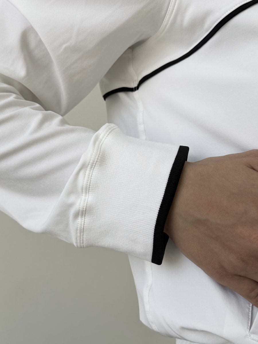 Ветровка на молнии с воротником-стойкой Contrast Line