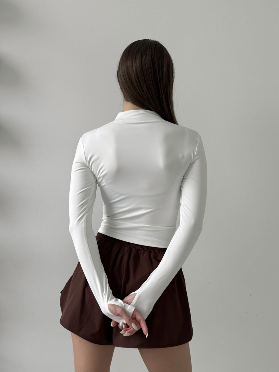 Рашгард приталенный на молнии Slim Zip