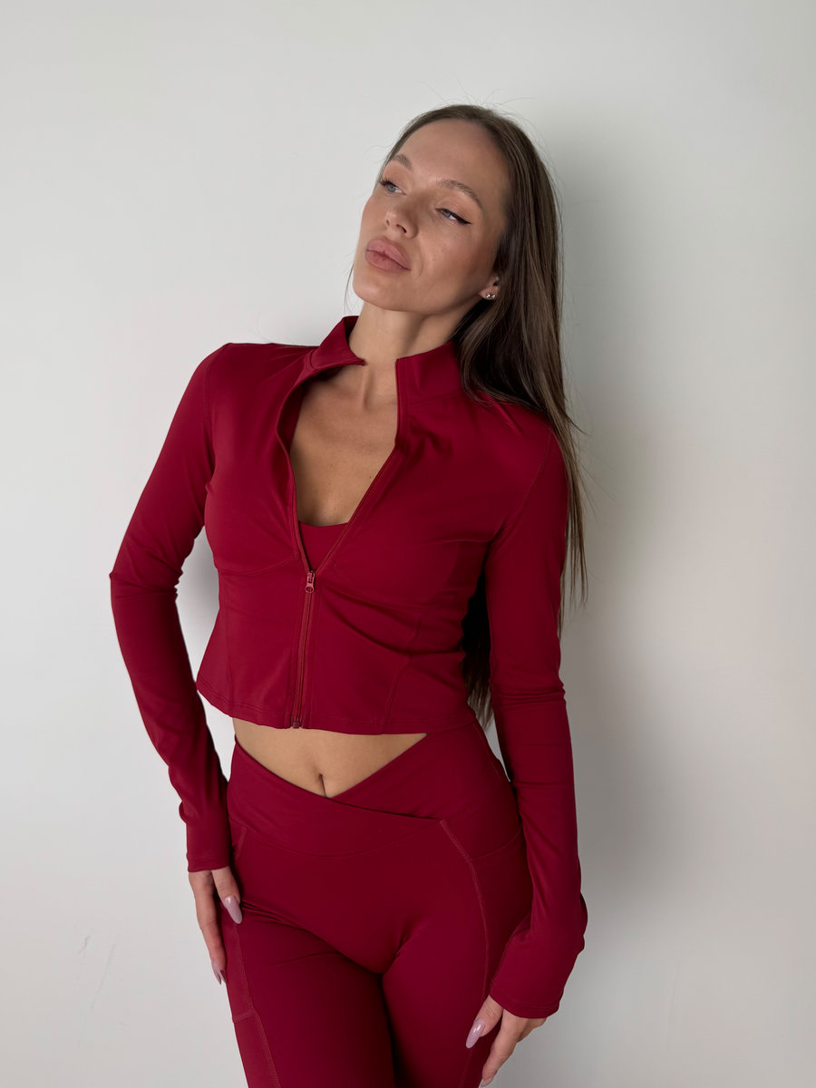 Рашгард средней длины на молнии Contour Zip