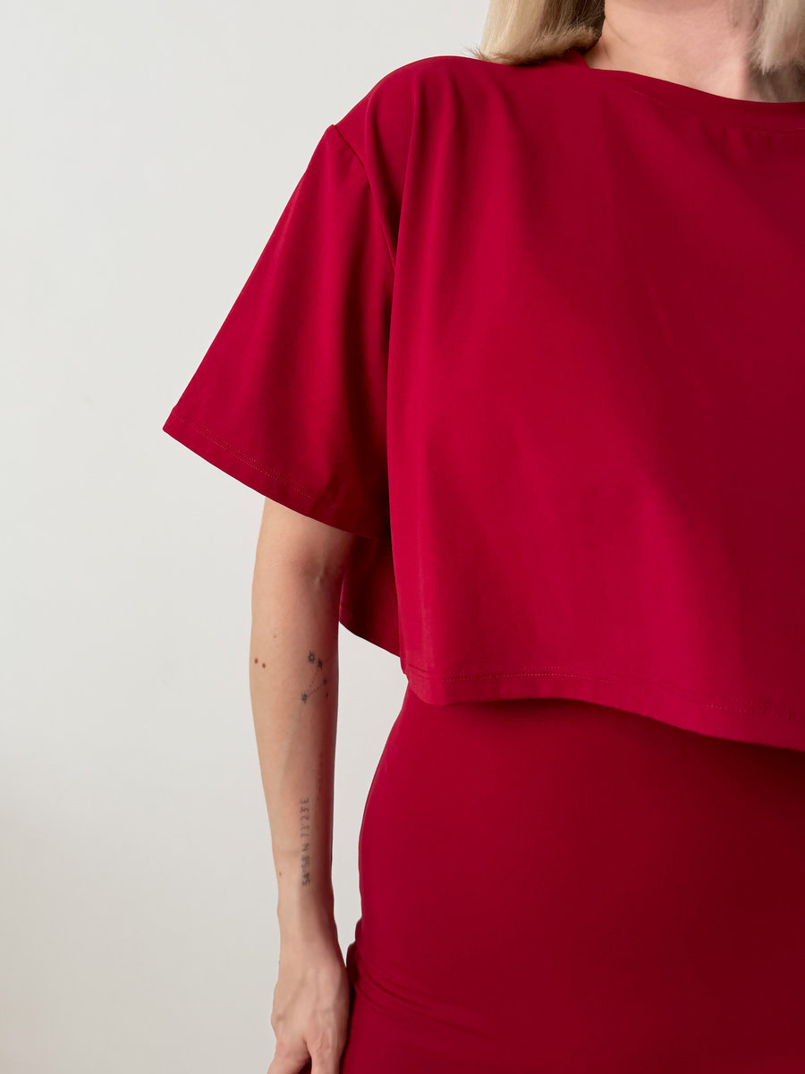 Футболка-топ укороченная свободная Loose Breeze Crop