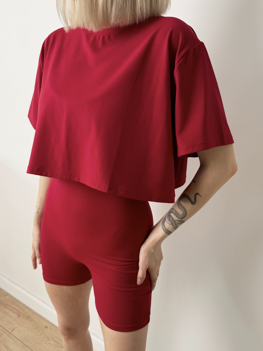 Футболка-топ укороченная свободная Loose Breeze Crop