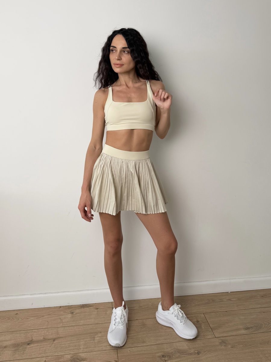 Спортивная юбка-шорты плиссе с эластичной резинкой Light Pleat Skirt