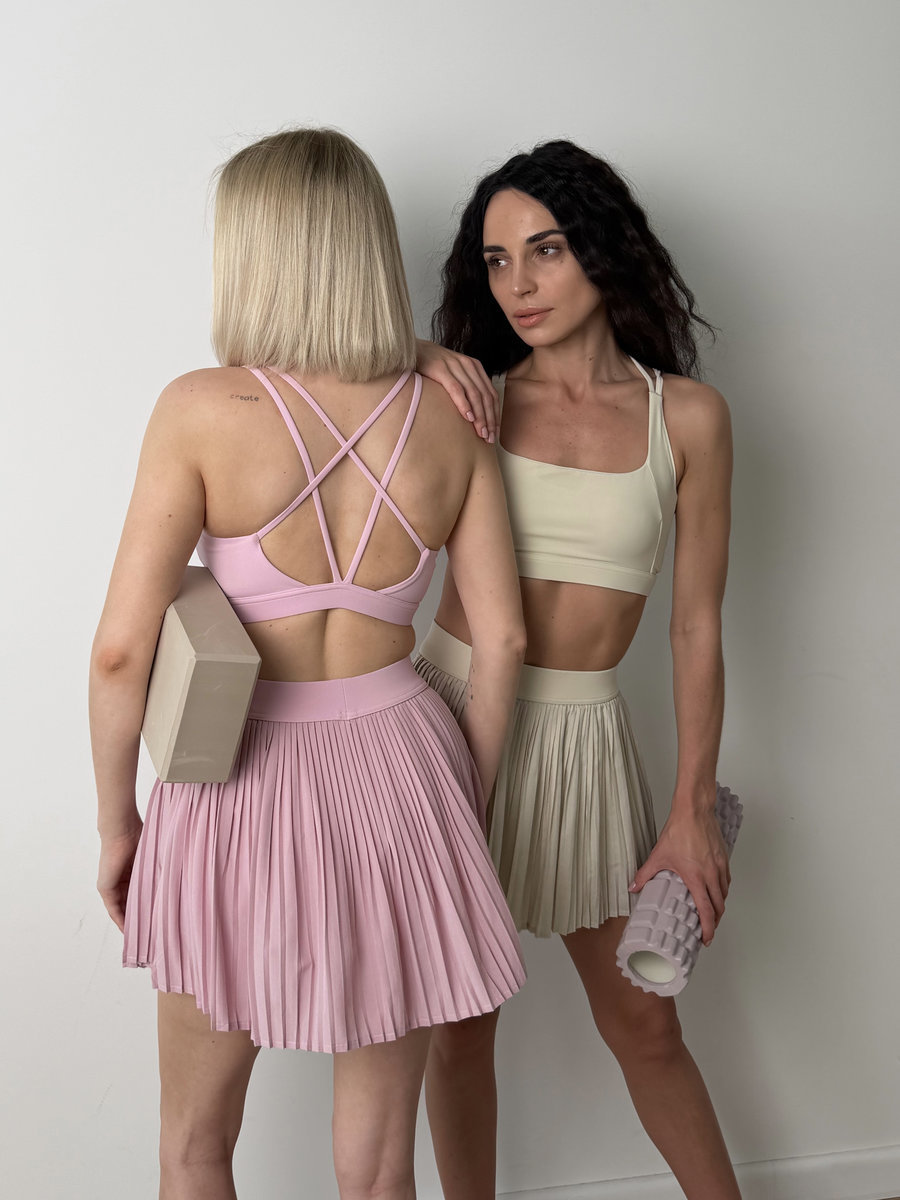 Спортивная юбка-шорты плиссе с эластичной резинкой Light Pleat Skirt